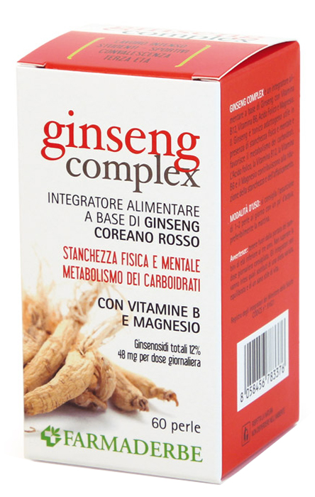 GINSENG COMPLEX EXTRACT 60 PERLE - Farmacia Bartoli