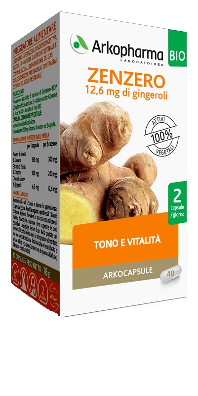 ARKO CAPSULE ZENZERO BIO 40 CAPSULE - Farmacia Bartoli