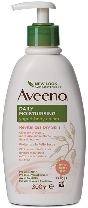 AVEENO CREMA CORPO YOGURT ALBICOCCA&MIELE 300 ML - Farmacia Bartoli