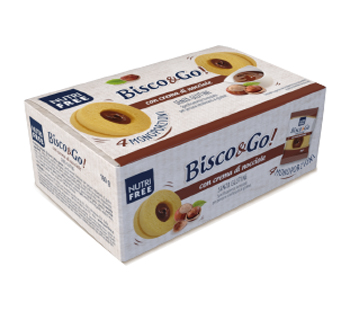 NUTRIFREE BISCO&GO CON CREMA DI NOCCIOLE 4X40 G - Farmacia Bartoli