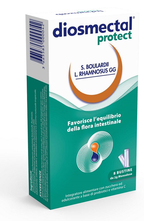 DIOSMECTAL PROTECT 8 BUSTINE OROSOLUBILI 2 G - Farmacia Bartoli