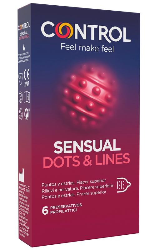 CONTROL SENSUAL DOTS&LINES 6 PEZZI - Farmacia Bartoli