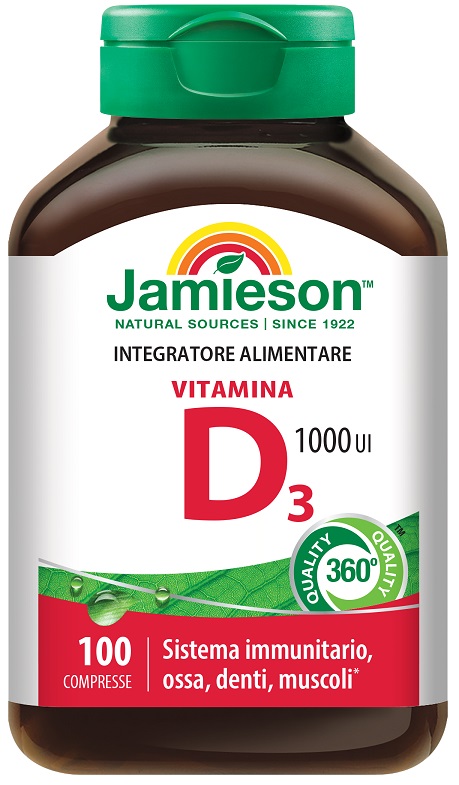 JAMIESON VITAMINA D3 1000 100 COMPRESSE - Farmacia Bartoli