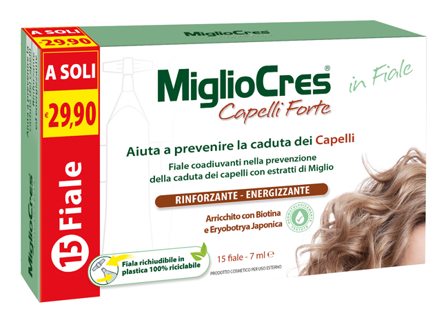 MIGLIOCRES FORTE 15 FIALE TRATTAMENTO DERMOCOSMETICO - Farmacia Bartoli