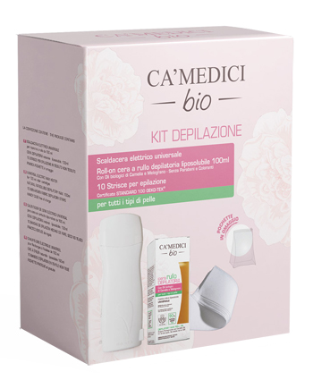 CA' MEDICI BIO KIT DEPILAZIONE MANIPOLO + STRISCE + RULLO - Farmacia Bartoli