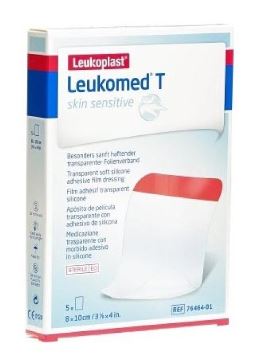 LEUKOMED T SKIN SENSITIVE MEDICAZIONE POST-OPERATORIA TRASPARENTE CON MASSA ADESIVA IN SILICONE 8X10 CM 5 PEZZI - Farmacia Bartoli