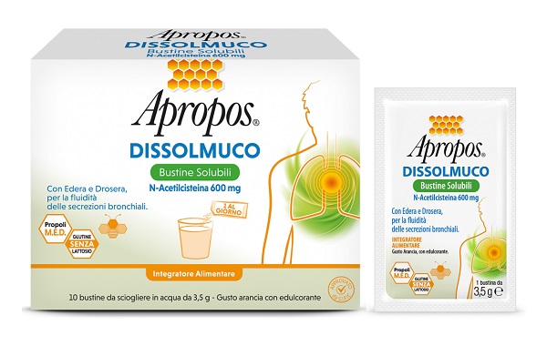 APROPOS DISSOLMUCO 10 BUSTINE SOLUBILI - Farmacia Bartoli