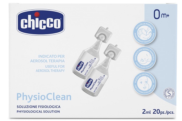 SOLUZIONE FISIOLOGICA PER AEROSOL CHICCO PHYSIOCLEAN 20 X 2 ML - Farmacia Bartoli