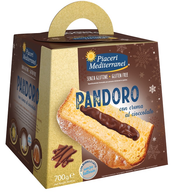 PIACERI MEDITERRANEI PANDORO CREMA AL CIOCCOLATO 700 G - Farmacia Bartoli