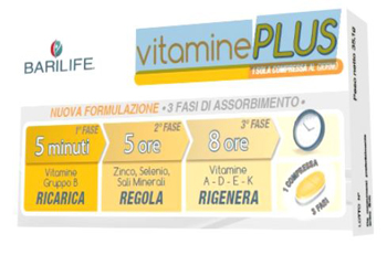 BARILIFE VITAMINE PLUS 30 COMPRESSE TRIFASE - Farmacia Bartoli