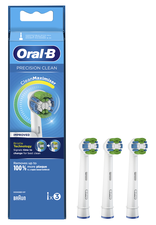 ORALB PRECISION CLEAN EB20 TESTINA PER SPAZZOLINO ELETTRICO 3 PEZZI - Farmacia Bartoli