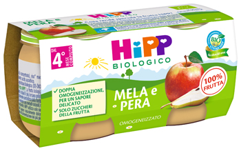 HIPP OMOGENEIZZATO MELA/PERA 2 X 80 G - Farmacia Bartoli