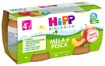 HIPP BIO OMOGENEIZZATO MELA/PESCA 2 X 80 G - Farmacia Bartoli