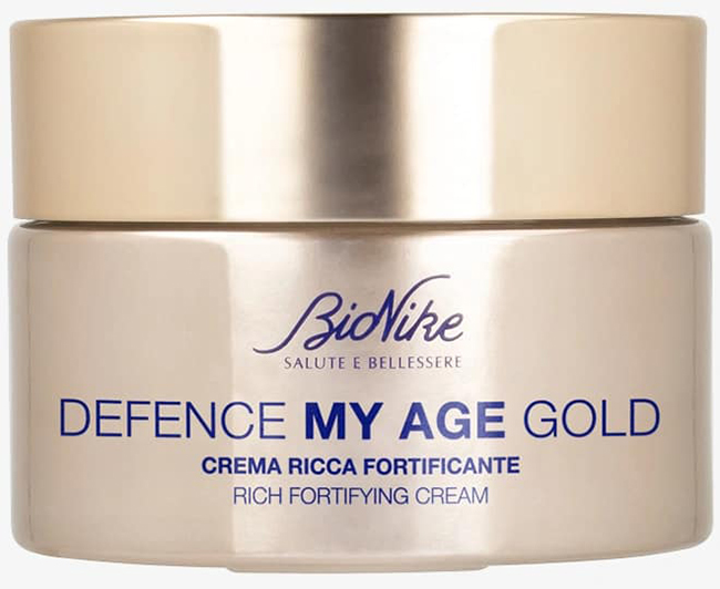 DEFENCE MY AGE GOLD CREMA RICCA FORTIFICANTE 50 ML - Farmacia Bartoli