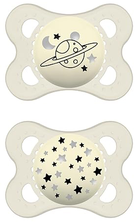 MAM SUCCHIETTO ORIGINAL NIGHT 2-6 MESI SILICONE NEUTRO 2 PEZZI - Farmacia Bartoli
