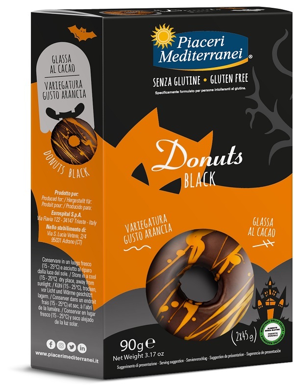 PIACERI MEDITERRANEI DONUTS BLACK 2 CONFEZIONI DA 45 G - Farmacia Bartoli