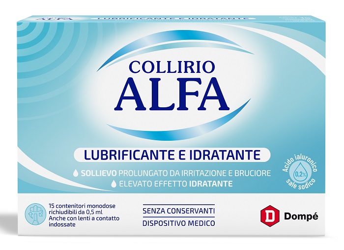 COLLIRIO ALFA LUBRIFICANTE/IDRATANTE 15 FIALE MONODOSE - Farmacia Bartoli