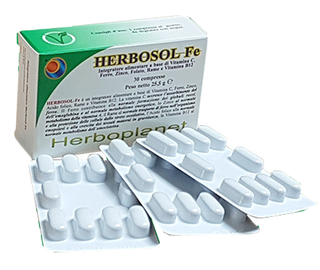 HERBOSOL FE 30 COMPRESSE - Farmacia Bartoli