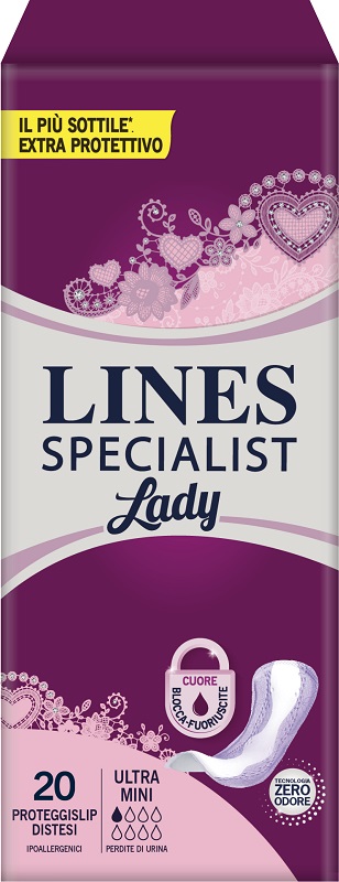 PANNOLONE SAGOMATO LINES SPECIALIST ULTRAMINI 20 PEZZI - Farmacia Bartoli