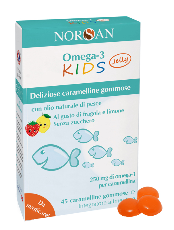 NORSAN OMEGA 3 KIDS 45 CARAMELLINE GOMMOSE - Farmacia Bartoli