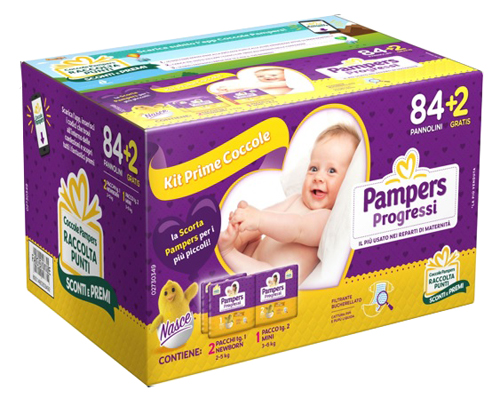 PAMPERS PROGRESSI TRIO POE 86 PEZZI - Farmacia Bartoli