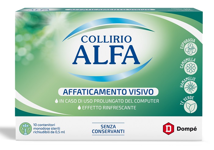 COLLIRIO ALFA AFFATICAMENTO VISIVO 10 PEZZI MONODOSE - Farmacia Bartoli