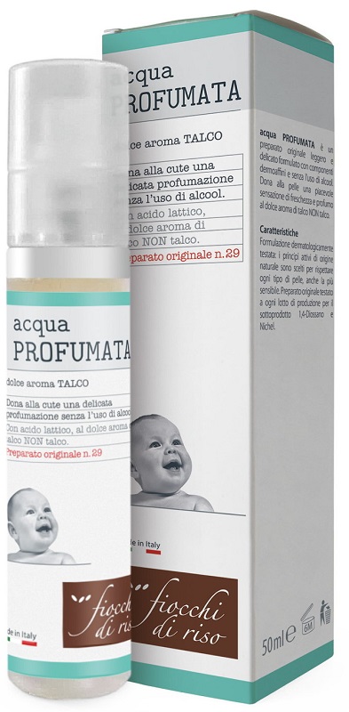 FIOCCHI DI RISO ACQUA PROFUMATA RINFRESCANTE TALCO 50 ML - Farmacia Bartoli
