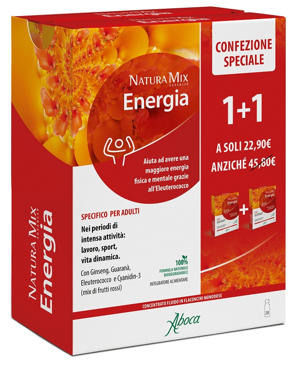 NATURA MIX ADVANCED ENERGIA 10 + 10 FLACONCINI CONFEZIONE SPECIALE - Farmacia Bartoli