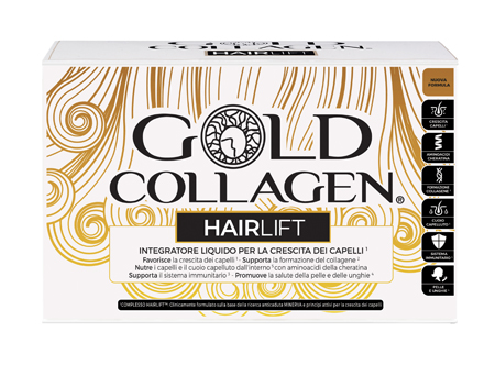 GOLD COLLAGEN HAIRLIFT 10 FLACONI DA 50 ML - Farmacia Bartoli