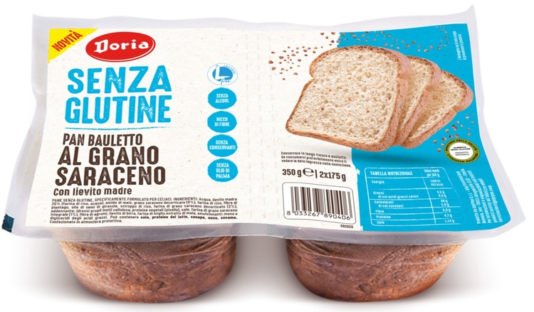 DORIA PAN BAULETTO GRANO SARACENO 2 PEZZI DA 175 G - Farmacia Bartoli