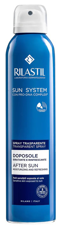 RILASTIL SUN SYSTEM DOPOSOLE SPRAY TRASPARENTE DOPOSOLE IDRATANTE E RINFRESCANTE 200 ML - Farmacia Bartoli