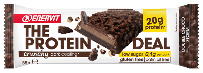 ENERVIT PROTEIN DEAL DOUBLE CHOCO STORM 55 G - Farmacia Bartoli