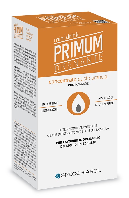 PRIMUM DRENANTE MINIDRINK ARANCIA 15 STICK DA 10 ML - Farmacia Bartoli