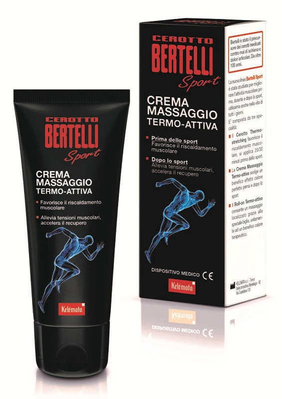 BERTELLI CEROTTO SPORT CREMA MASSAGGIO TERMO ATTIVA 75 ML - Farmacia Bartoli