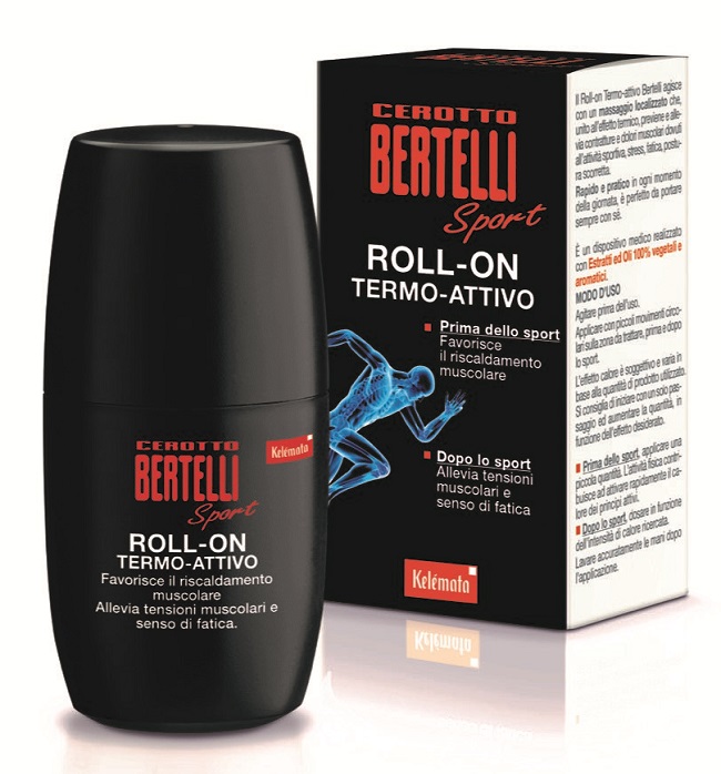 BERTELLI CEROTTO SPORT ROLL-ON TERMO-ATTIVO 50 ML - Farmacia Bartoli