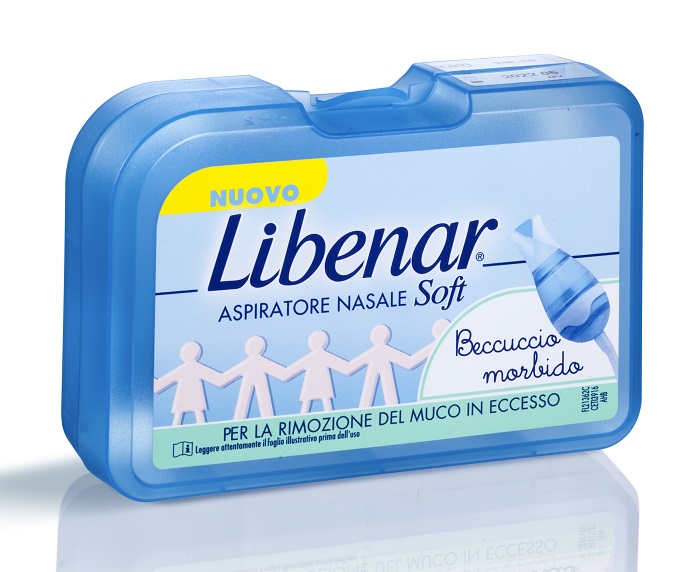 ASPIRATORE NASALE SOFT LIBENAR + 5 FILTRI CON BECCUCCIO ULTRA FLESSIBILE - Farmacia Bartoli