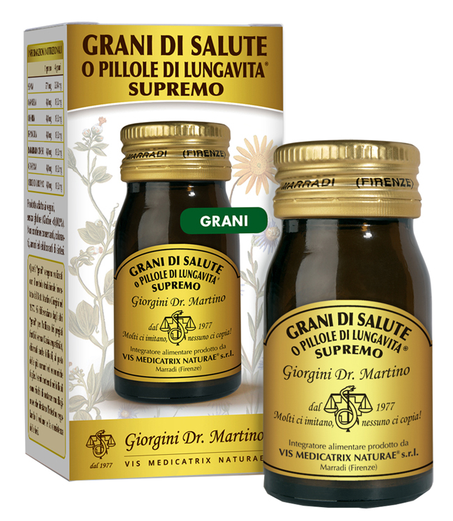 GRANI DI SALUTE O PILLOLE DI LUNGAVITA SUPREMO 30 G - Farmacia Bartoli