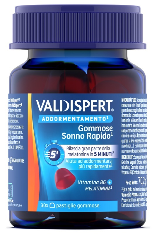 VALDISPERT GOMMOSE SONNO RAPIDO 30 PASTIGLIE GOMMOSE - Farmacia Bartoli