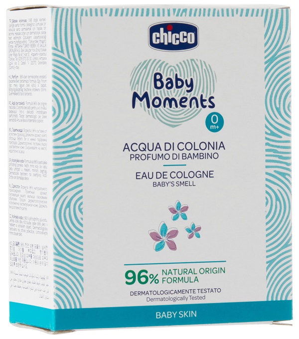 CHICCO BABY MOMENTS ACQUA DI COLONIA PROFUMO DI BAMBINO 100 ML - Farmacia Bartoli