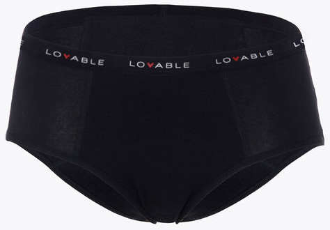 LOVABLE PERIOD PANTIES CULOTTE FLUSSO ABBONDANTE NERO SMALL - Farmacia Bartoli