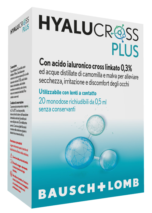 HYALUCROSS PLUS 20 FLACONCINI MONODOSE DA 0,5 ML - Farmacia Bartoli