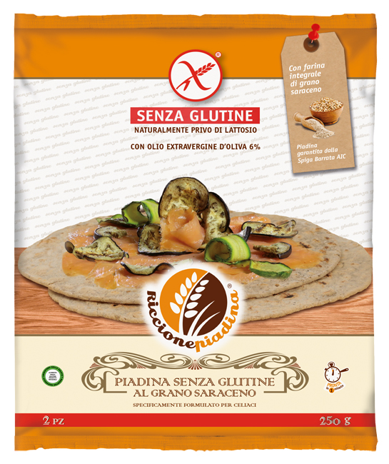 RICCIONE PIADINA SENZA GLUTINE AL GRANO SARACENO 2 X 125 G FUORI FRIGO - Farmacia Bartoli