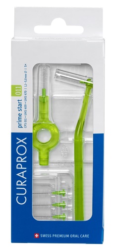 CURAPROX CPS 011 SCOVOLINO PRIME START 011 LIME GREEN 5 PEZZI - Farmacia Bartoli