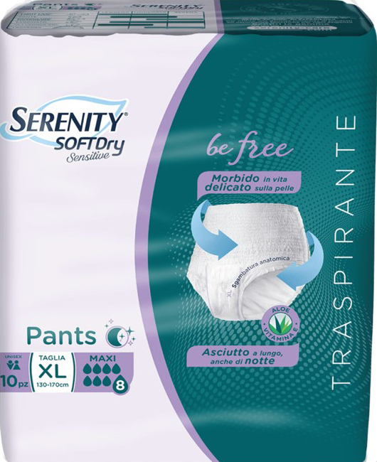 SERENITY PANTS SD SENSITIVE BE FREE MAXI XL 10 PEZZI - Farmacia Bartoli