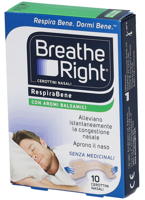 CEROTTI NASALI BREATHE RIGHT BALSAMICI 10 PEZZI - Farmacia Bartoli