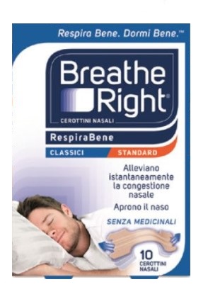 CEROTTI NASALI BREATHE RIGHT CLASSICI 10 PEZZI - Farmacia Bartoli