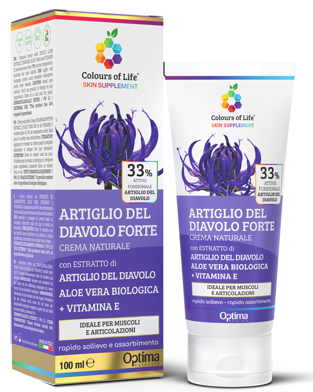 COLOURS OF LIFE SKIN SUPPLEMENT ARTIGLIO DEL DIAVOLO 33% CREMA 100 ML - Farmacia Bartoli
