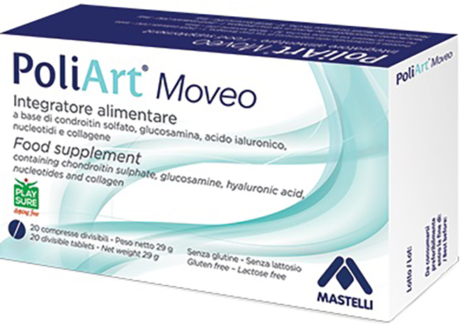 POLIART MOVEO 20 COMPRESSE DIVISIBILI NON RIVESTITE - Farmacia Bartoli