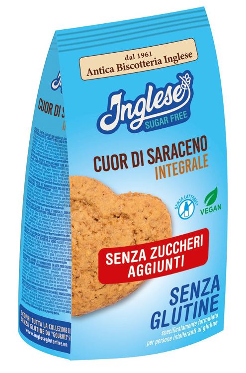 INGLESE BISCOTTI CUOR DI SARACENO SENZA ZUCCHERI AGGIUNTI PROMO 300 G - Farmacia Bartoli