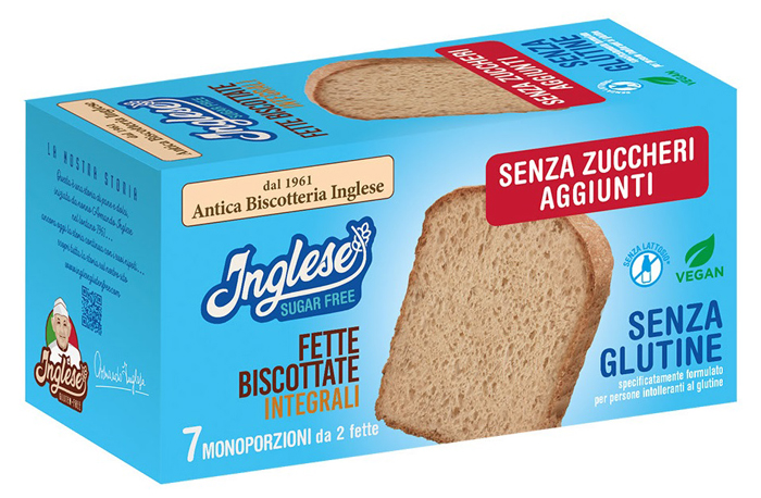 INGLESE FETTE BISCOTTI INTEGRALI SENZA ZUCCHERI AGGIUNTI PROMO 200 G - Farmacia Bartoli